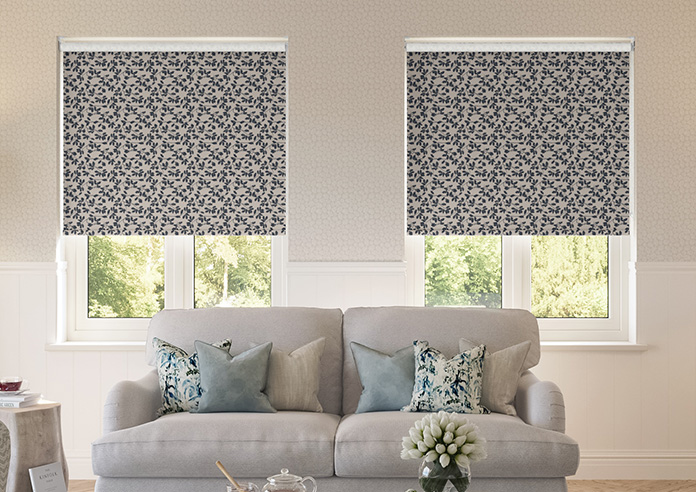 Oak Leaves, Monochrome - Twist&Fit Roller Blind - Image 3